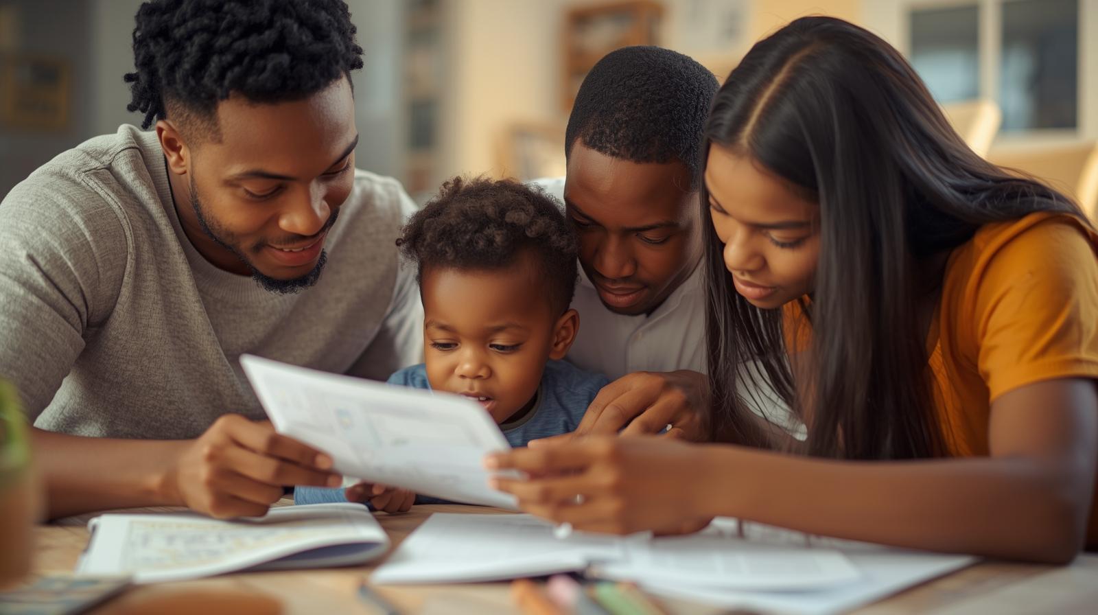 Aile katılımının önemini gösteren sıcak bir ev eğitimi anı