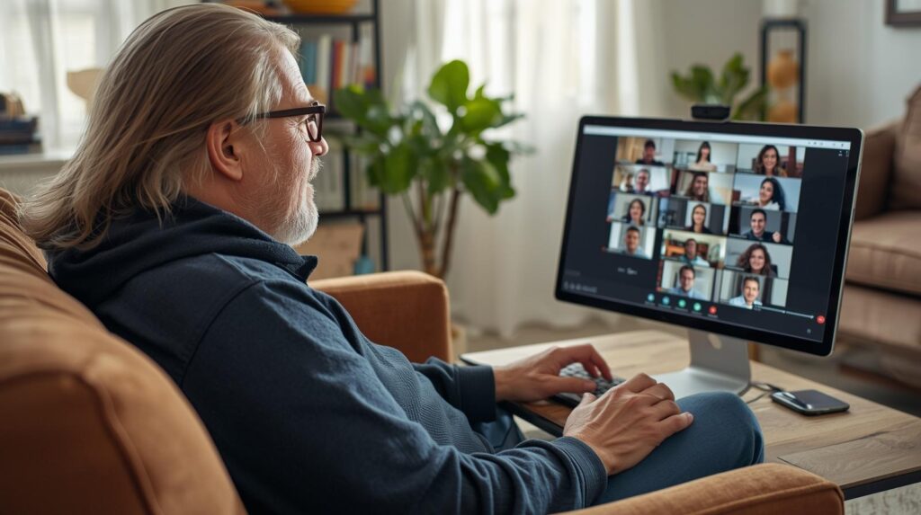 Ev ortamında Zoom'u ekran okuyucu ile rahatça yönetmek mümkün.