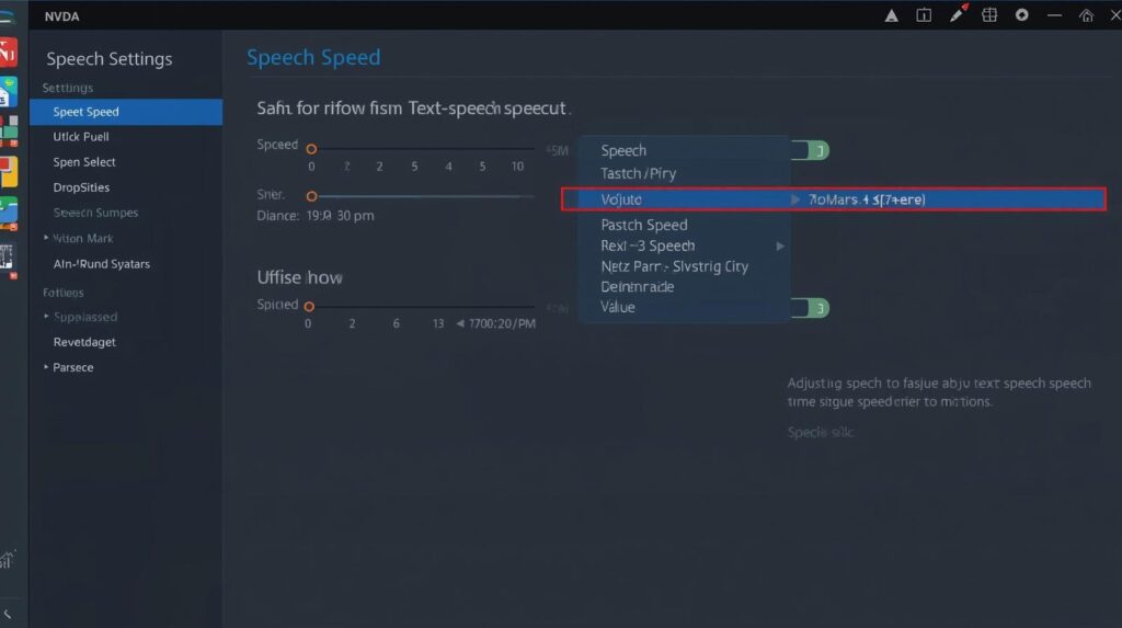 Konuşma hızını ayarlamak, hızlı metin okumanın ilk adımı.